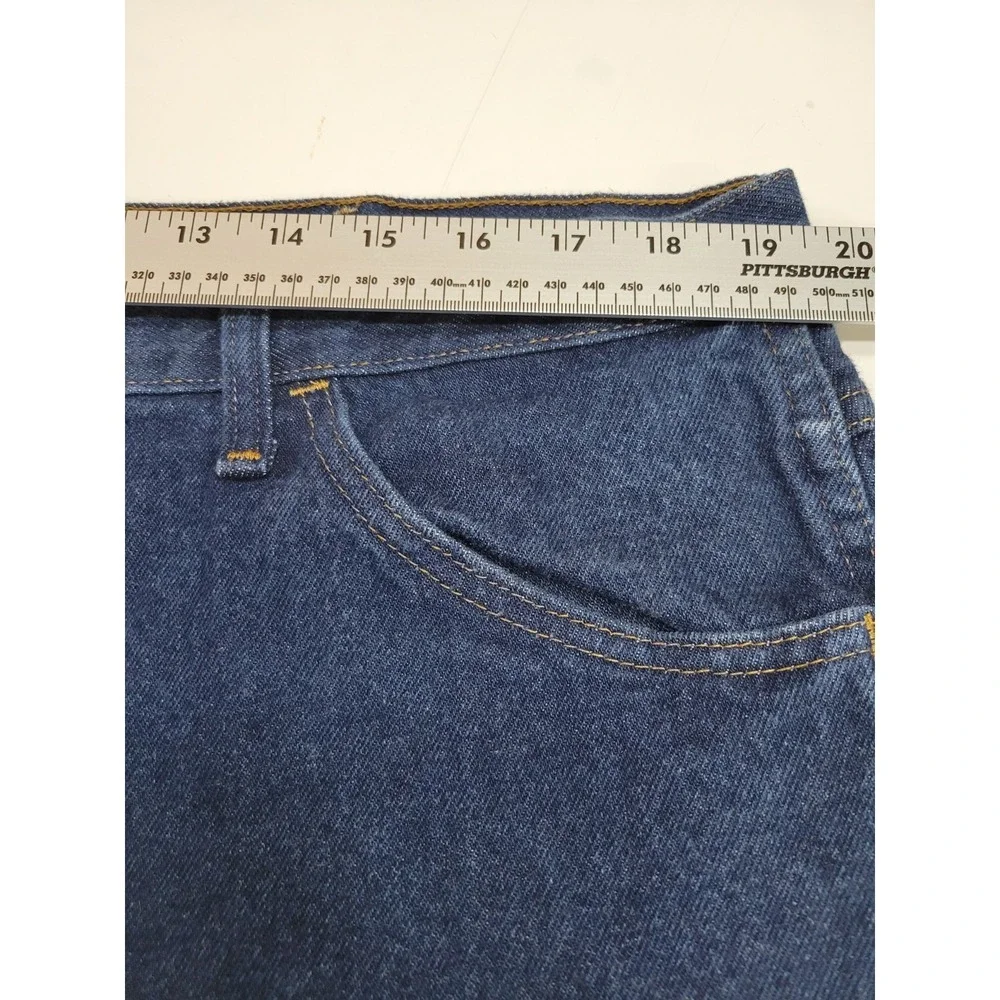 Rustler Men's Relaxed Fit Straight Leg Blue Jeans Size 40x30 Made in Mexico